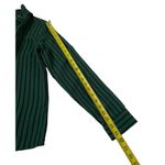 EXPRESS Portofino Women Sz Small Striped Green Long Sleeve Button Up Shirt 23-4P Photo 4