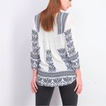 Pale Sky White Amely Split Neck Blouse Sz M Size M Photo 9