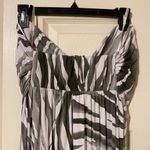Tommy Bahama zebra print palm strapless maxi dress, size medium Photo 5