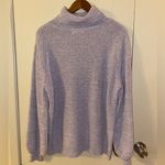 Zenana Outfitters Turtleneck Sweater with Oversized Long Sleeves in Oatmeal - size large Photo 1