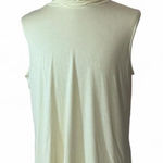 Sleeveless Mock Neck Top Cream Color Casual Basic Layering Tank Size XL Photo 0