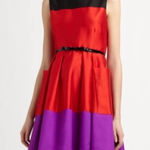 Kate Spade NWT Fit and Flare Colorblock Dress Sz 14 Zahara in play the wild card Photo 0