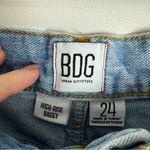 BDG  High Rise Baggy Jeans Sz 24 Light Wash Denim Distressed Fromt Back Photo 10