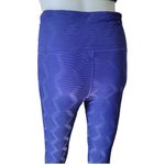 Mono B Bronze Blue/Purple High Intensity Work Out Ribbed Activewear Leggings SzS Purple Photo 4