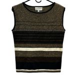 Tehama Nancy Haley Cotton Rayon Blend Crew Neck Sleeveless Knit Top Womens Small Black Photo 6