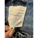 Avec Les Filles Acid Wash Denim Utility Jacket Size Medium Safari Style Photo 3