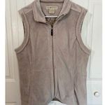 Exofficio Womens XL Beige Fleece Vest With Full Zip Front Tan Photo 0