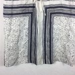 Vince  100% Silk Stripe Print Midi Dress Black White Minimalist Popover Chic XS Photo 8