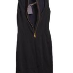Pinko Womens Sheath Dress Black Lined Knee Length Bodice Cutout Sleeveless 6 New Photo 3