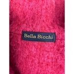 VTG BELLA BICCHI Mohair Blend Soft Fuzzy Reversible Hooded Red/Pink Coat M/L Pink Size L Photo 6