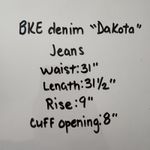 Buckle BKE Dakota Women's 31x31.5 Blue Denim Jeans Heavy Stitch 31R ABK243 Photo 8