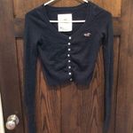 Hollister  cropped button up cardigan- navy - XS Photo 0