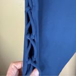 Alo Yoga  Interlace Blue Size Medium Womens High Rise Leggings Activewear Stretch Photo 6