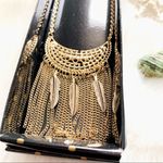 BOHO Feather Dreams Fringe Extra Long Dangle Necklace Gold Photo 1