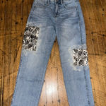 White House | Black Market 25 embroidered straight crop jeans Photo 0