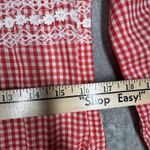 Henry Lee Dress Womens 6 Red White Gingham Plaid Sheath Preppy Picnic Casual Photo 8