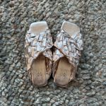 Vince Camuto gold Woven Sandals Photo 1