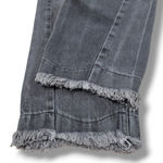 United Colors Of Benetton Jeans Size 25 26x22 Cropped Jeans Distressed Destroyed Photo 4