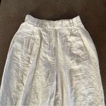 H&M  wide leg linen blend trouser pants with pockets size 6 Photo 1