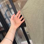 We The Free  people tee olive faded green moss cap short sleeve boho loose top Photo 7