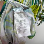 Susan Graver  Tropical Leaf Print Tie Sleeve Dress Size LP Liquid Knit Stretch Photo 6