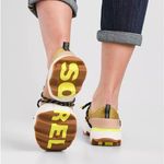 Sorel | KINETIC IMPACT SNEAKER IN DIOXIDE GOLD MESH LEATHER SHOE SIZE 9.5 Photo 2