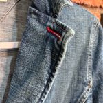 Tommy Hilfiger  womens vintage denim one button blazer jacket blue medium Photo 2