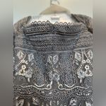 Social Occasions by Mon Cheri Lace Embroidered Bell Sleeve Column Cocktail Dress Gray Size 10 Photo 7