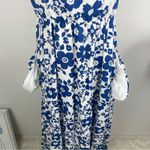 Lost + Wander  Honeymooner Floral Maxi Dress In Blue White Floral Photo 3