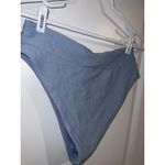 Aerie  blue ribbed swim bottoms bikini size large Photo 3