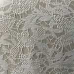 Chico's Chico’s Floral Lace Embroidered Beige White Open Front Blazer Cardigan Pockets M Photo 7