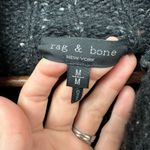 Rag and Bone Klark T-Neck Wool Blend Marled Turtle Neck Sweater Charcoal M Photo 4