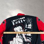 Vintage Betty Boop Racing Jacket Adult Large Hollywood Betty Embroidered Red Photo 5