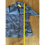 Coldwater Creek Women's Size 8 Blue Crinkle Cargo Blazer Jacket NWT Photo 8