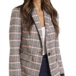 Ella Moss  Multicolor Plaid Blazer Photo 0