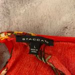 Staccato Floral Ruffle Tank Top Womens Size Large Red Sleeveless Casual Tiered Photo 2