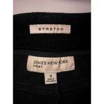 Jones New York Black Corduroy Pants Size 12 Short Slacks Stretch Length 26" Soft  Photo 2