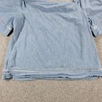 Ralph Lauren Lauren Chambray Off Shoulder Top Womens XL Blue Denim Bell Sleeve Photo 7