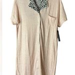 Catherine Malandrino  Cream and Black Short Sleeve Pajama Blouse Photo 0