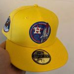 New Era Exclusive fitted sonic inspired Houston Astros Apollo size 7 1/8 brand new sold out Photo 0