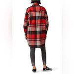 Scotch & Soda  Plaid Shacket Oversized Button Down Shirt Jacket Red Black Grunge Photo 1