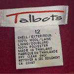 Talbots pink vintage 100% Wool skirt & blazer suit set circa 1990’s Size 12 EUC Photo 12