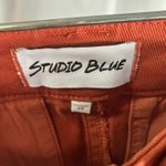 Studio Blue  Rust Orange Cropped Pants Womens‎ 28 Cotton Stretch Utility Trousers Photo 4