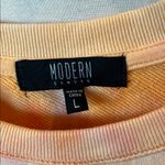 Sweatshirt Womens Large Tie Dye Caffeine Modern Canvas Pink Peach Pullover Photo 9