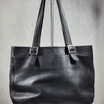 Coach Vintage  Legacy Tote Bag Black‎ Soft Leather Compartments Shoulder Straps Photo 0