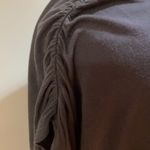 Loft  Short Sleeve Scrunched Sleeve Size Large Gray Photo 2