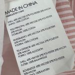 Club Monaco  Asmund Stripe Ruffle Tank Top Size S Blush Pink White Square Neck Photo 6