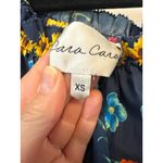 Cara Cara Mimi Flowerbox Navy Off Shoulder Smocked Midi Dress XS Blue Photo 4