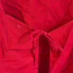 Reformation Red Linen Ina Top Photo 4