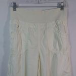 Urban Outfitters  Cream Pull On Cargo Jogger Roll Tab Leg Size XS Photo 2